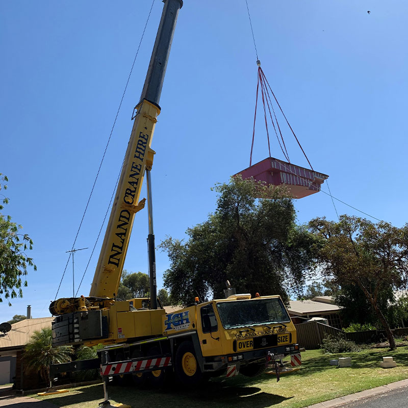 Crane hire project photo
