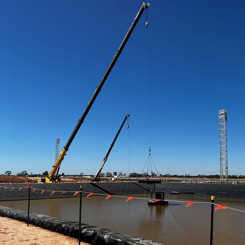 Crane hire project photo